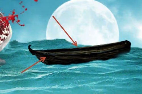 آموزش طراحی صحنه شکار کوسه در فتوشاپ